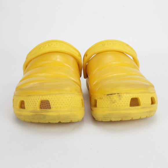 Crocs Kids Classic Neo Puff Clogs Iconic Comfort Canary Yellow Size 11c - Picture 3 of 7